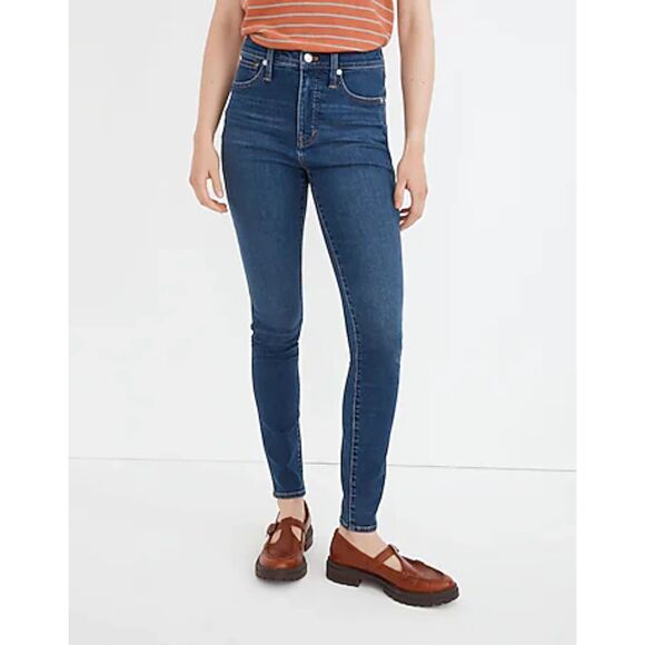 NWT Madewell 10" High-Rise Skinny Jeans in Coronet Wash, Size 29
